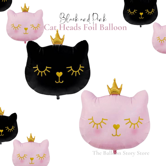 Cat Head Foil Balloons