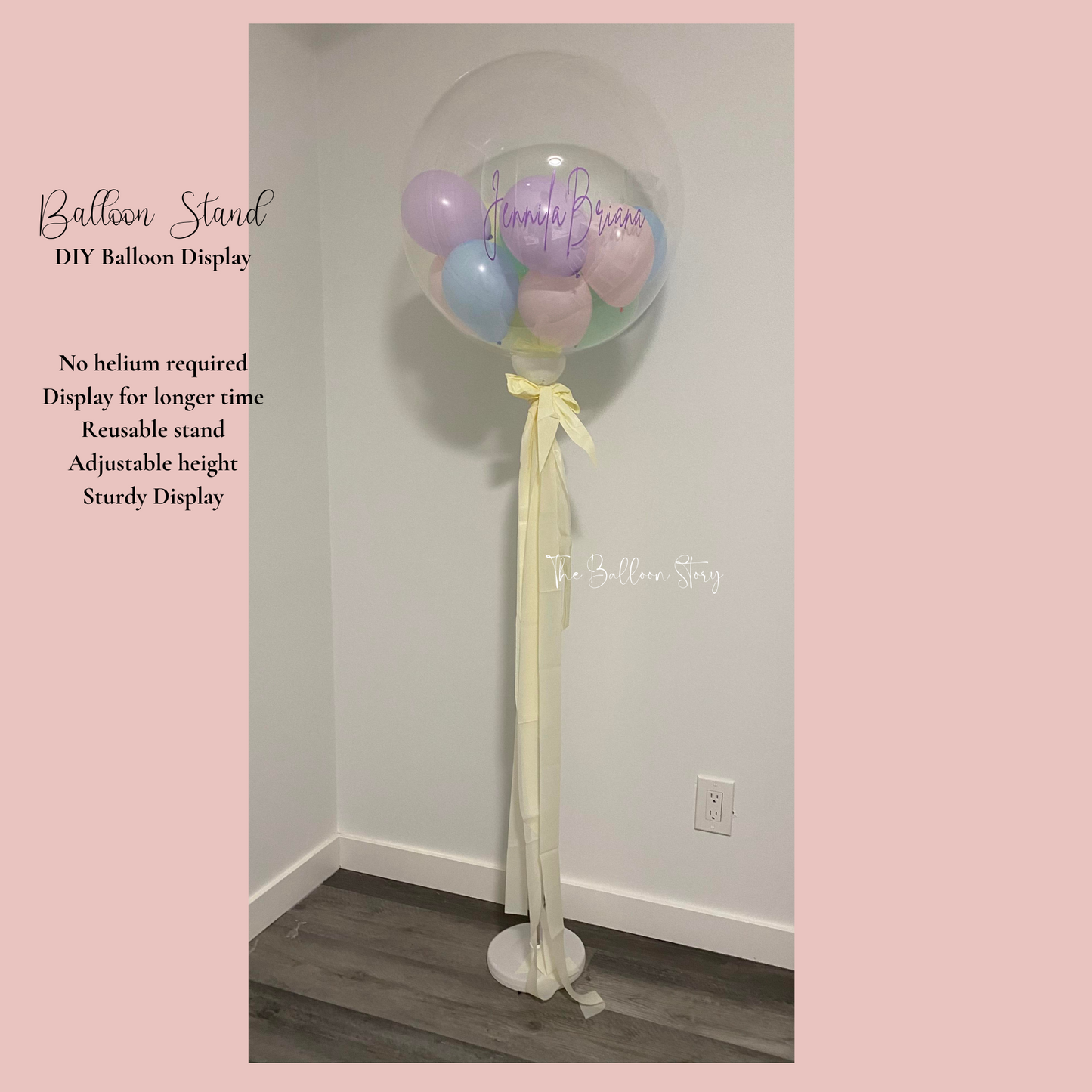 Adjustable Balloon Stand for a No Helium Balloon Display DIY Balloon Column Stand Balloon Pillar Stand