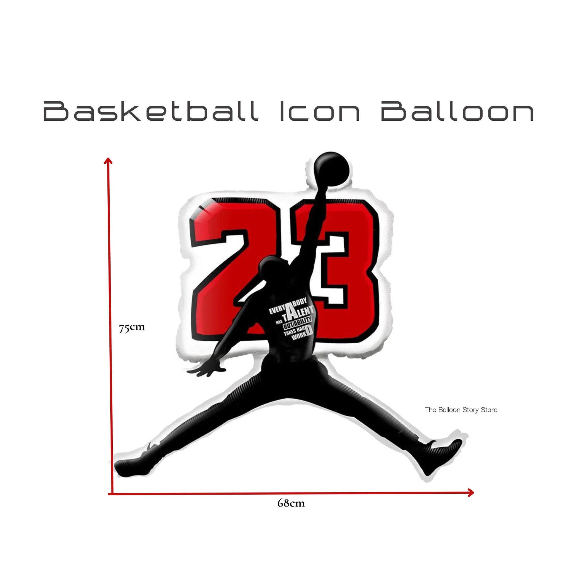 Basketball Icon Balloon 23 Balloon MJ Balloon Jersey Balloon