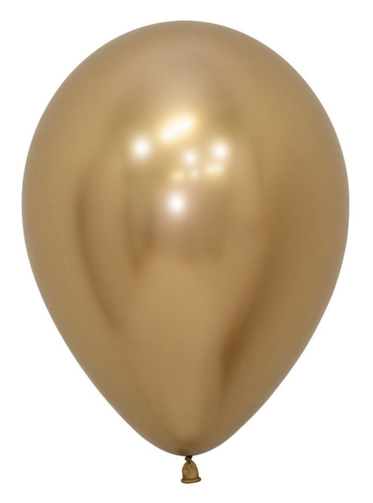 Reflex or chrome gold balloon